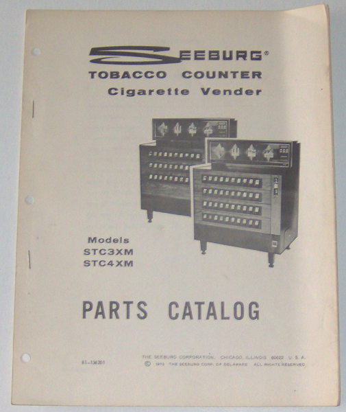 (image for) Seeburg Models STC3XM, STC4XM Parts Catalog - Click Image to Close